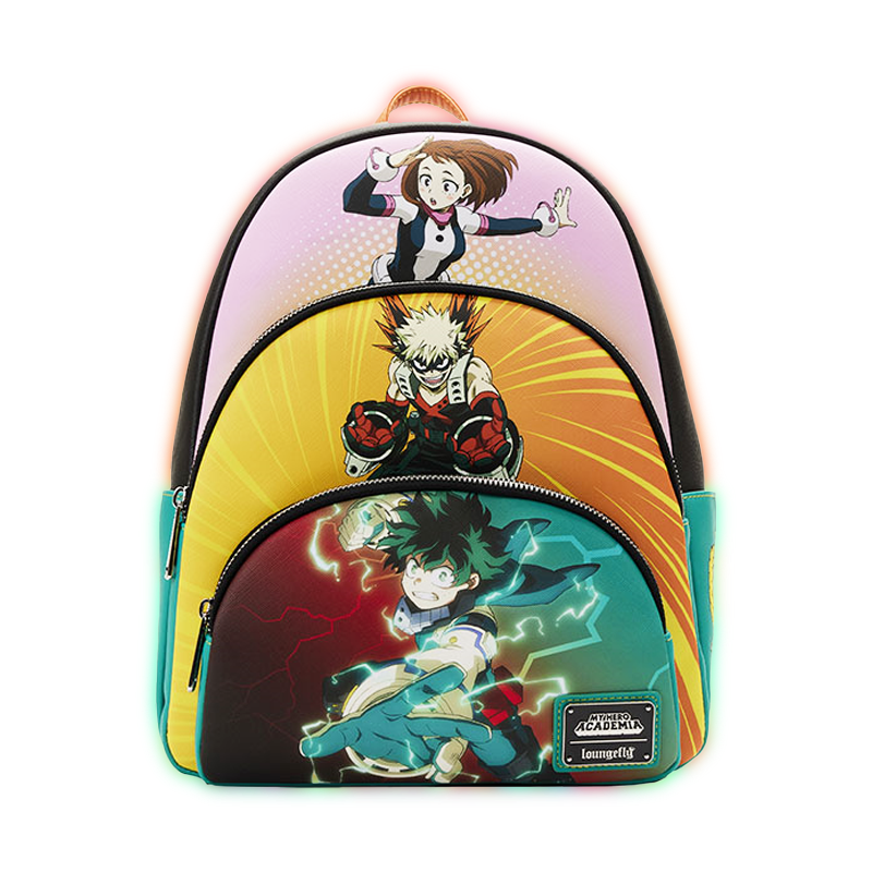 My Hero Academia Loungefly Mini Sac A Dos Triple Pocket Scene 